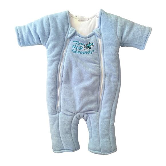 NWT Baby Blue Magic Sleepsuit Microfleece Baby Transition Swaddle 3-6M - Picture 1 of 5